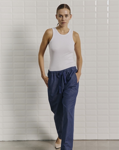 With Black - WBLVictoria String Bukser - Indigo Rise